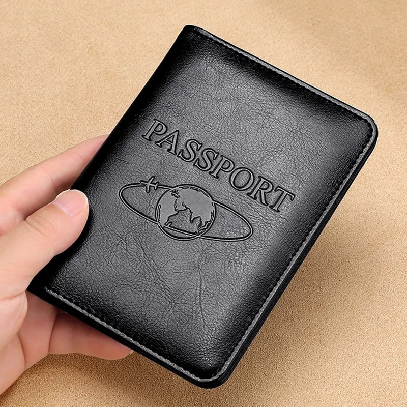Travel Accessories Rfid - Unisex lederen paspoorthoes RFID-blokkerende herenpaspoorthouder ID-kaarthouder