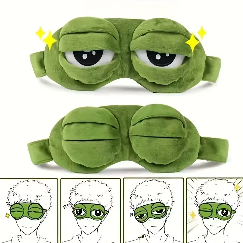 Travel Accessories Deals - Kikkervormig oogmasker feestspel grappig oogmasker cartoon