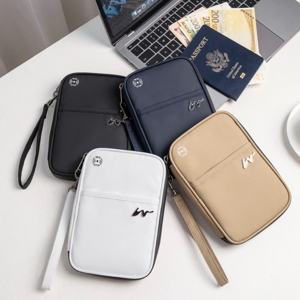 Travel Accessories Rfid - Draagbare Polyester Kaarthouder Grote Capaciteit Rits