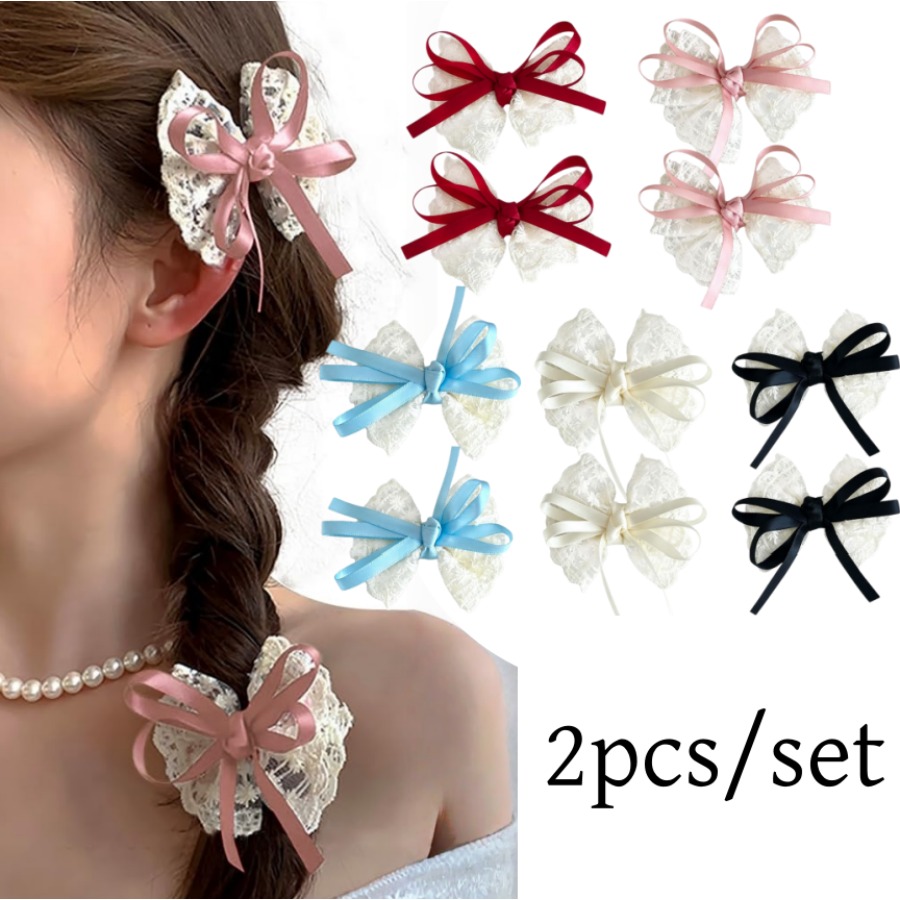 Travel Accessories Gear - 2 stks/set Leuke Kanten Strik Haarspeldjes