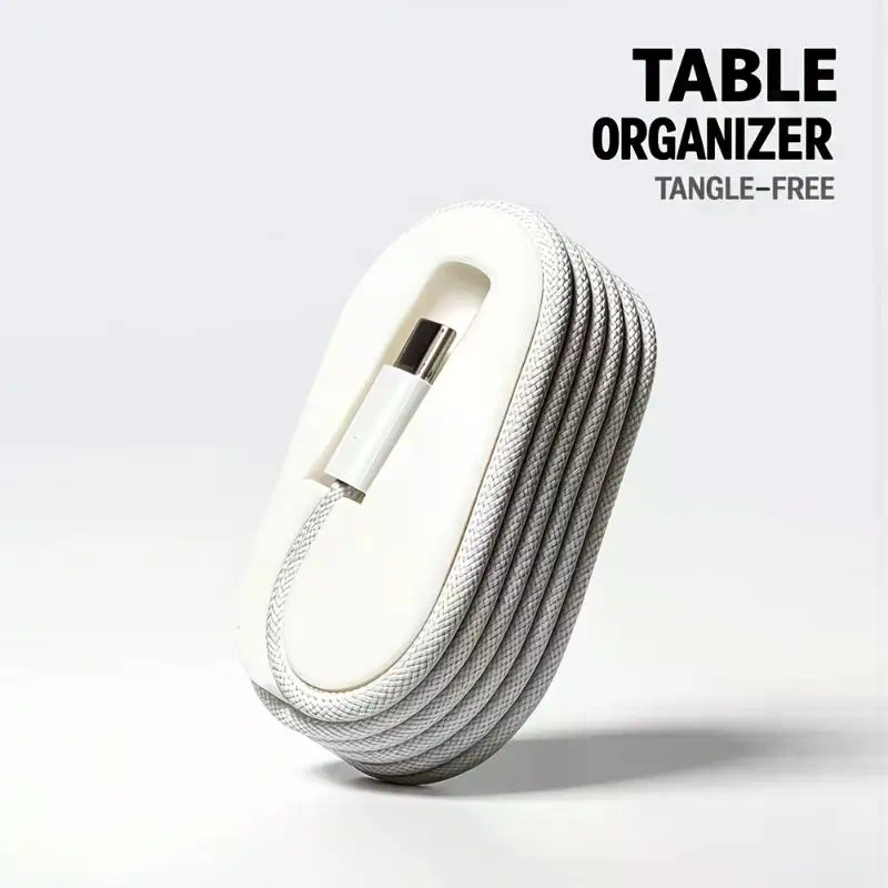 Cable Organizer Travel - Draagbare kabelopwinder: Desktop-kabelorganizer geschikt voor 1m