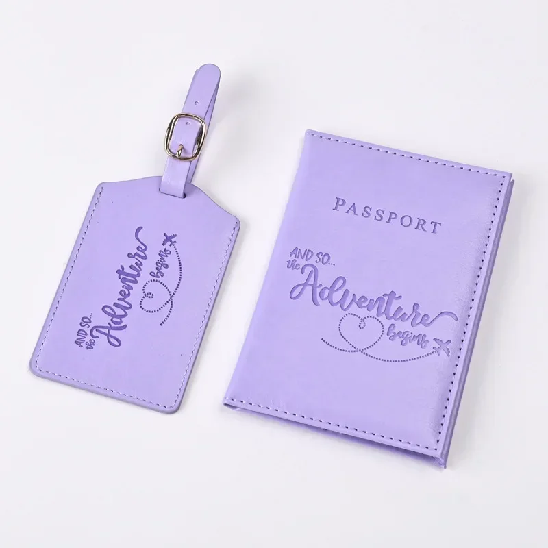 Travel Accessories Gear - Nieuwe paarse PU lederen paspoorthouder Ticket