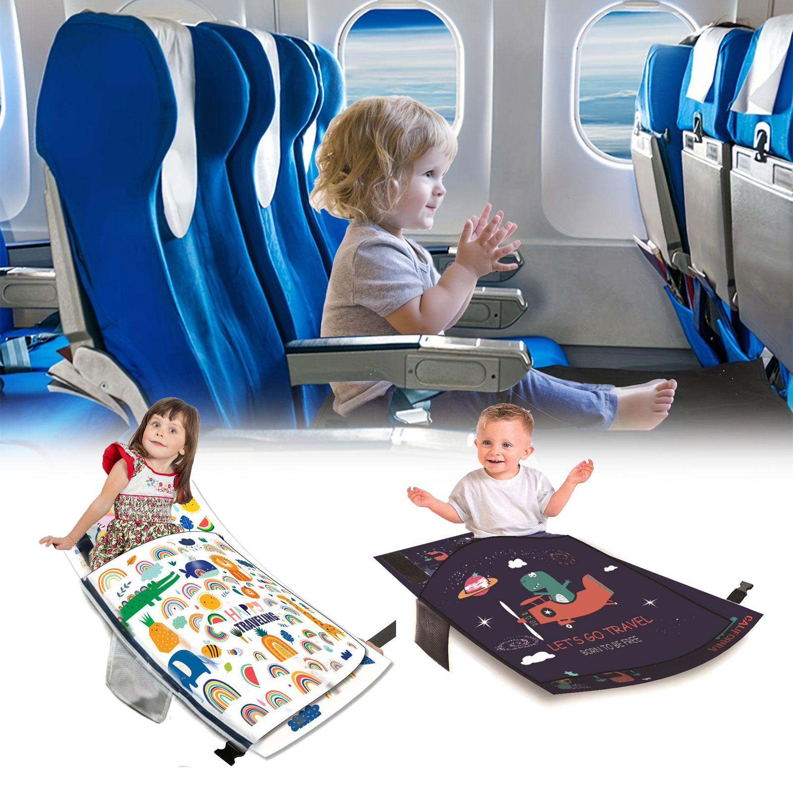 Travel Accessories Plane - Kindervliegtuig Bed Ademende Kinderen Vliegtuigstoel Extender