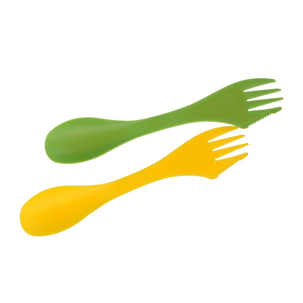 Travel Kitchen Accessories - Multifunctionele campingvork en -lepel bestekset BPA-vrij,