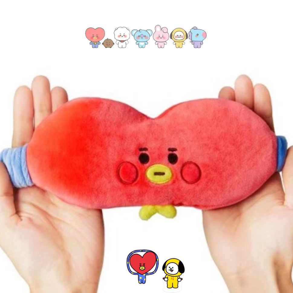 Travel Accessories Deals - BT21 cartoon schattig pluche oogmasker Kawaii