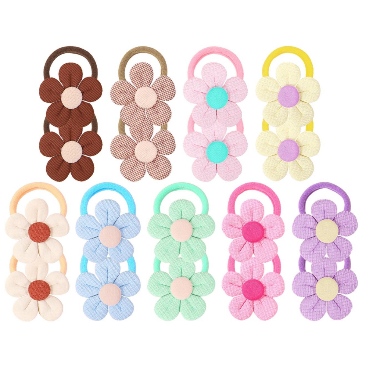 Travel Accessories For Girls - 18 stks Zonnebloem Haarbanden Kinderen Meisjes