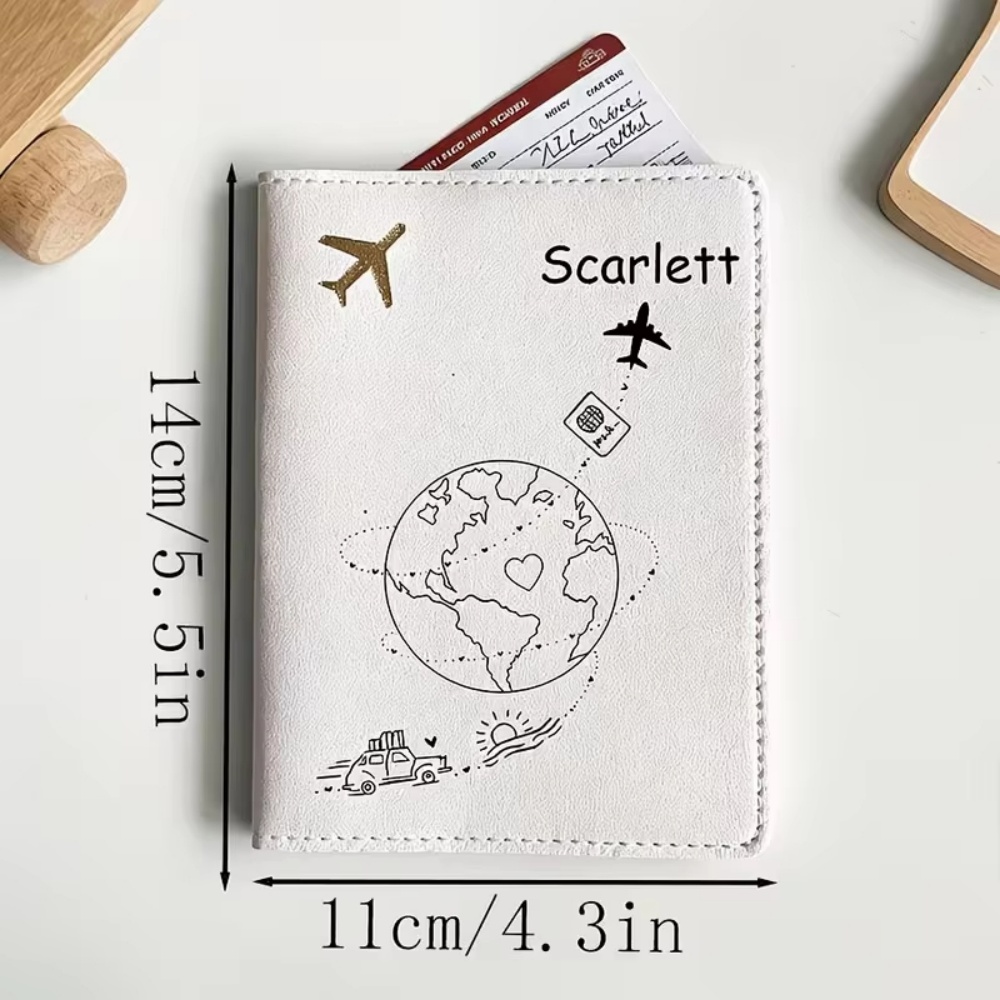 Aangepaste naam tekst paspoort - Travel Accessories Plane recensie en prijs