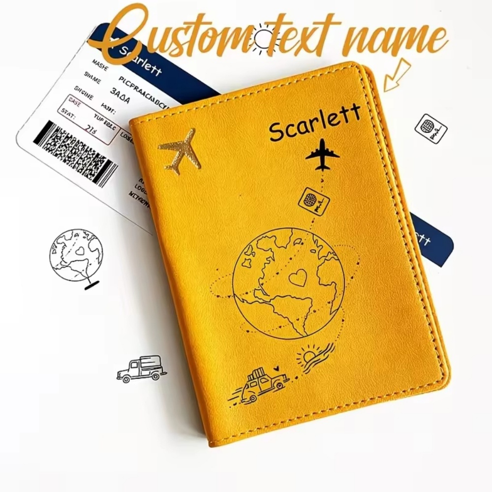 Aangepaste naam tekst paspoort - Travel Accessories Plane recensie en prijs