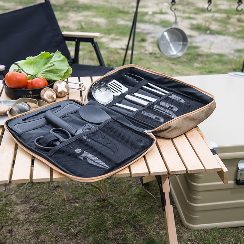 8-delige campingkeukenset met  - Travel Kitchen Accessories recensie en prijs