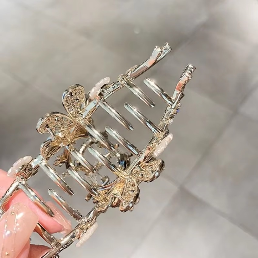 1 stks metalen haarklauw parel - Travel Accessories For Girls recensie en prijs