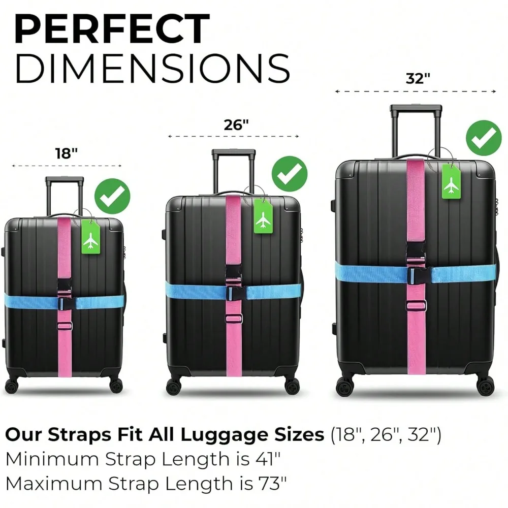 Bagageriemset met bagagelabel  - Travel Accessories Gear recensie en prijs