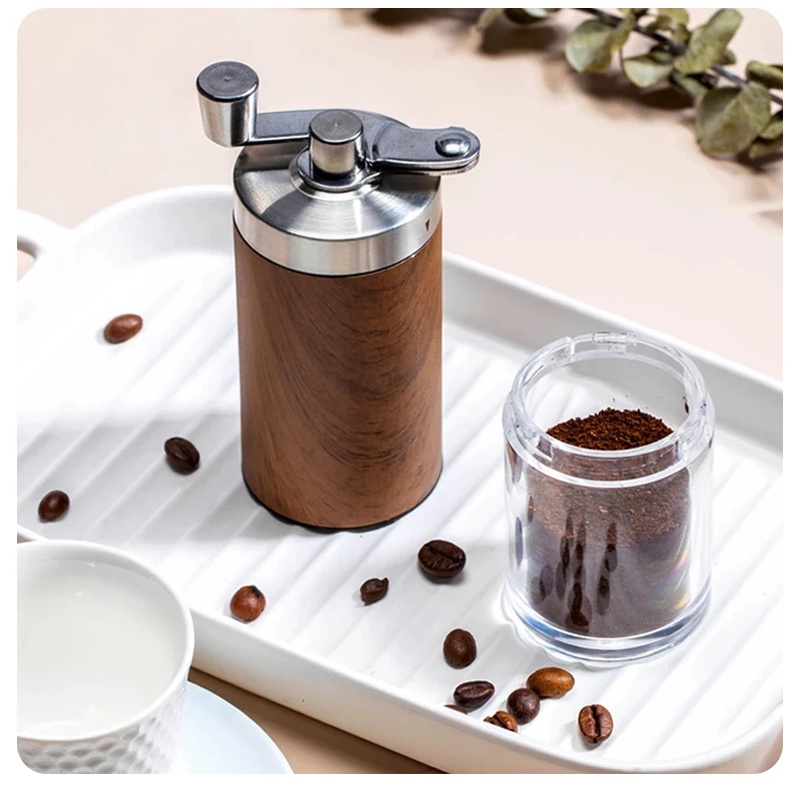 Draagbare handkoffiemolen met  - Travel Kitchen Accessories recensie en prijs