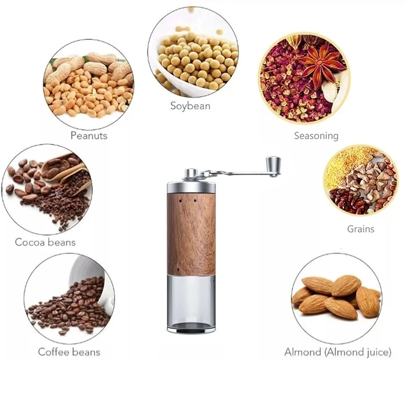 Draagbare handkoffiemolen met  - Travel Kitchen Accessories recensie en prijs