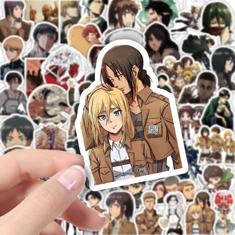 60 stuks Attack on Titan Anime - Sticker Luggage Decorative recensie en prijs