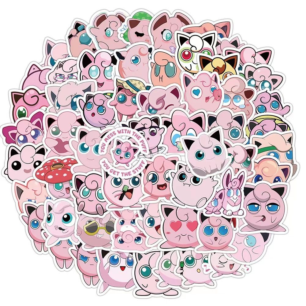 Pokémon 50 schattige Jigglypuf - Sticker Luggage Decorative recensie en prijs
