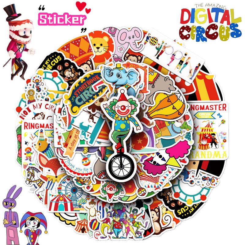 The Amazing Digital Circus Pom - Sticker Luggage Decorative recensie en prijs