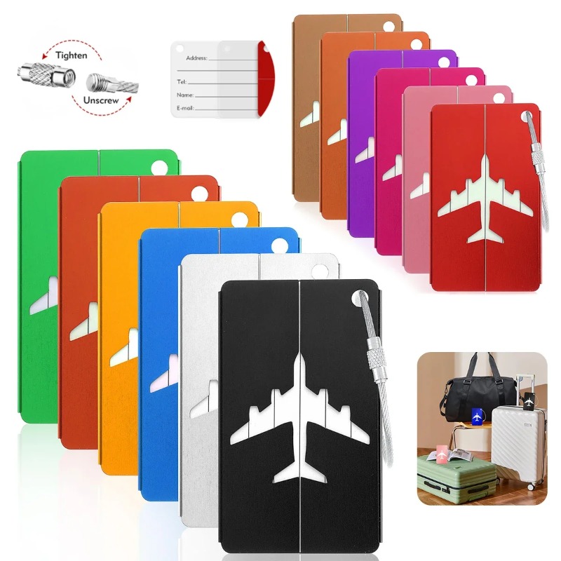 Reisbagagelabel van aluminiuml - Travel Accessories Plane recensie en prijs