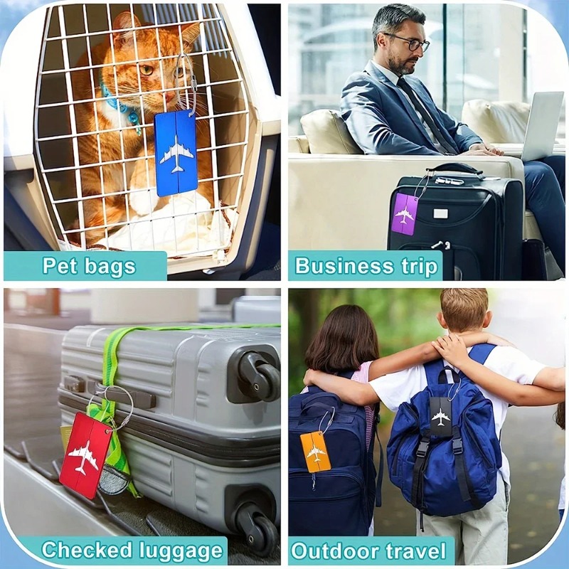 Reisbagagelabel van aluminiuml - Travel Accessories Plane recensie en prijs