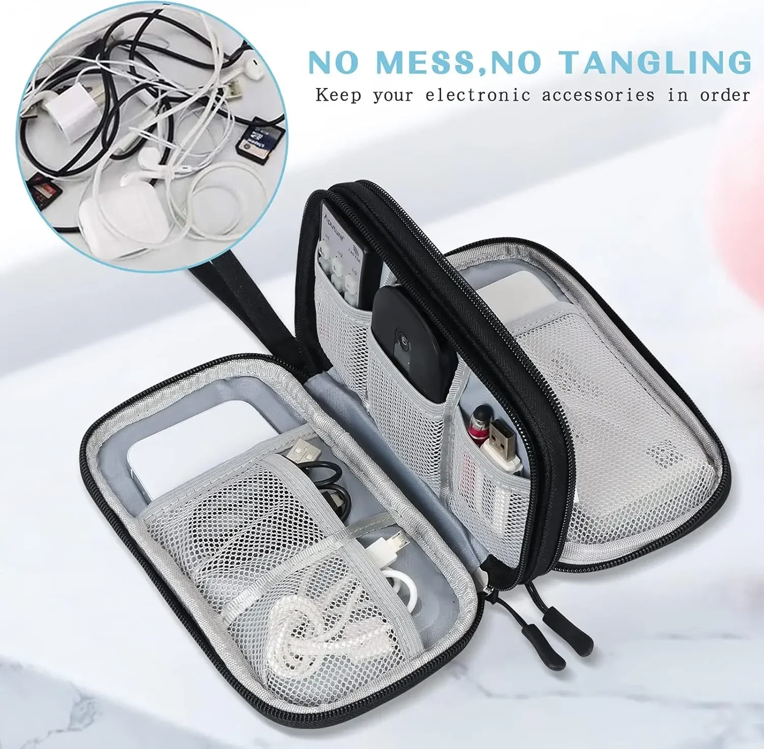 Reiskabeltas Draagbare Digital - Cable Organizer Travel recensie en prijs