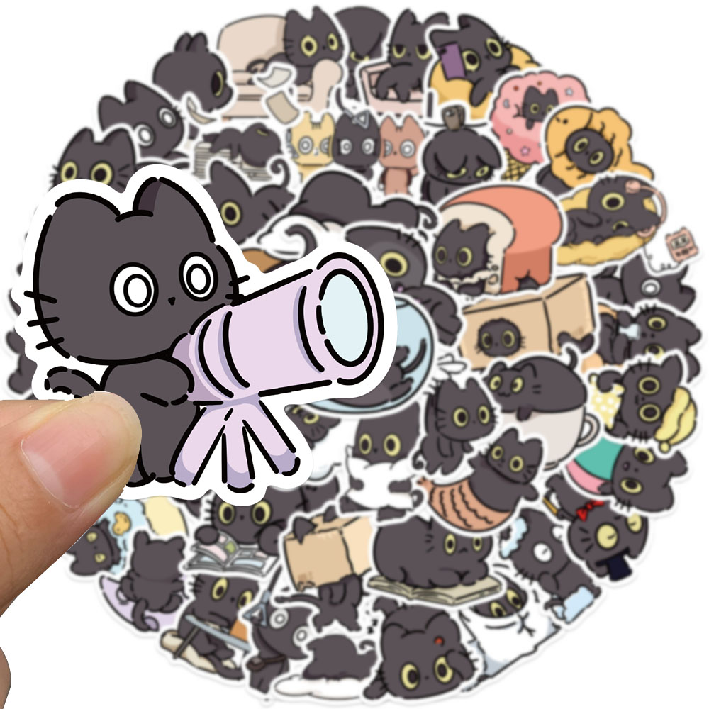 50 stuks ondeugende kat sticke - Sticker Luggage Decorative recensie en prijs