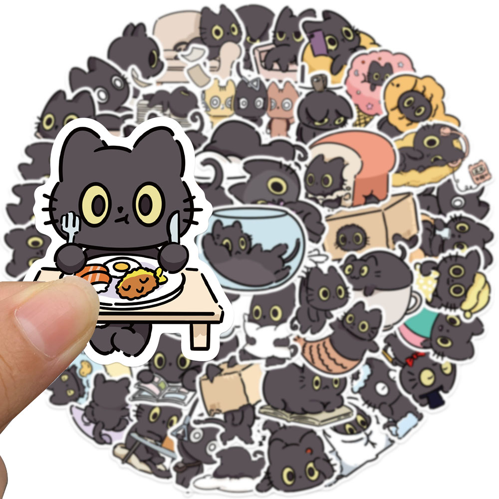 50 stuks ondeugende kat sticke - Sticker Luggage Decorative recensie en prijs