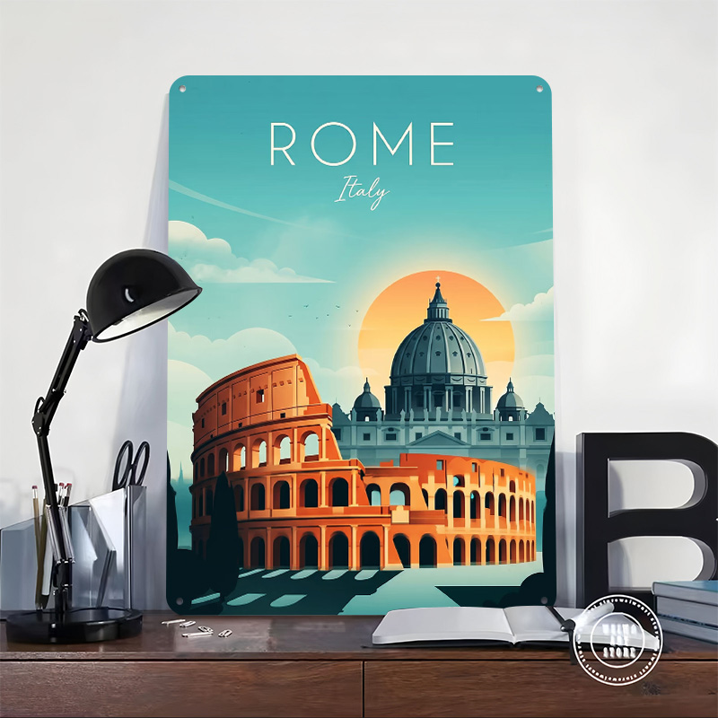 Rome Travel Metal Poster Perfe - Travel Accessories Rome recensie en prijs