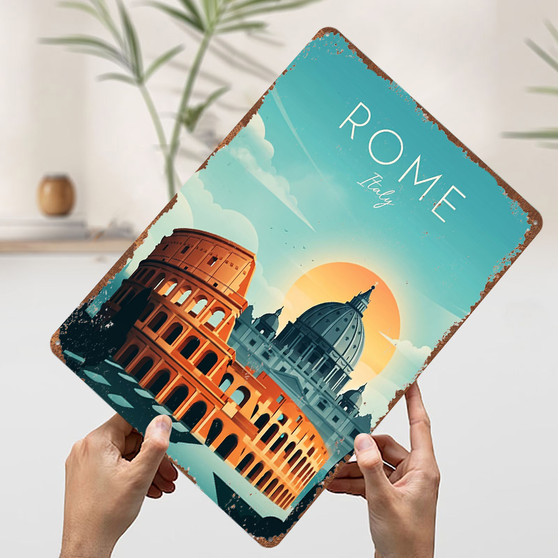 Rome Travel Metal Poster Perfe - Travel Accessories Rome recensie en prijs