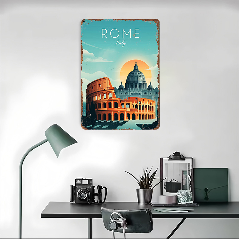 Rome Travel Metal Poster Perfe - Travel Accessories Rome recensie en prijs