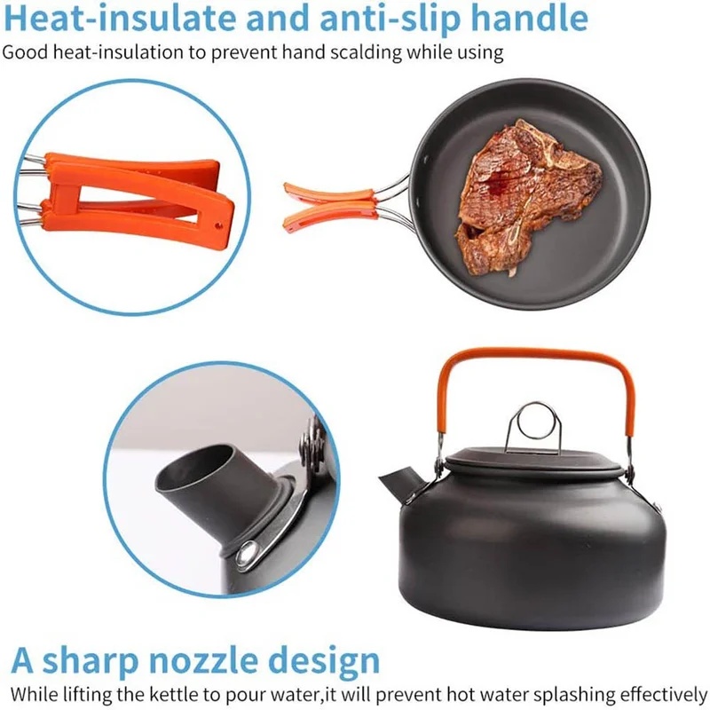 Campingkookset Campingkookgere - Travel Kitchen Accessories recensie en prijs